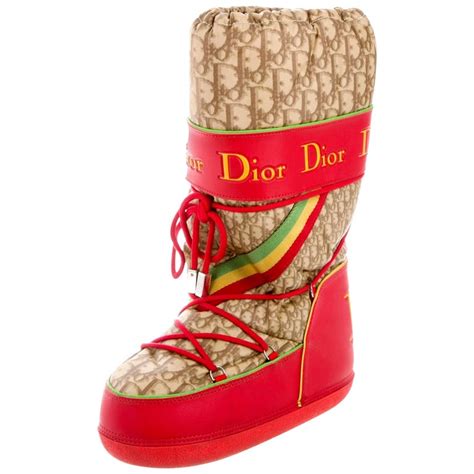 dior red moon boots|women christian Dior snow boots.